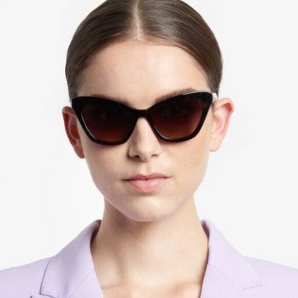 Kate Spade AMELIE/G/S 0807 9O Cat Eye Sunglasses - Black/Dark Grey Gradient main image 6